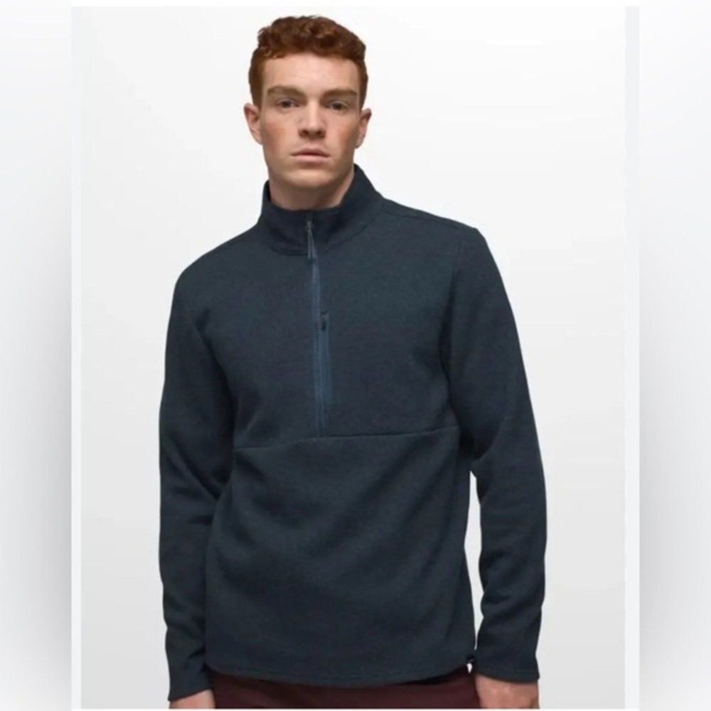 prAna Route Tracker Quarter Zip Pullover – Men’s Medium | Premium  Layer
